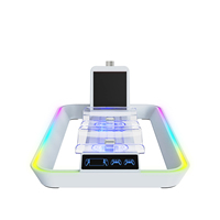 Station de charge RGB pour PS Portal, support de charge double pour manette P5, fabriqué en plastique durable