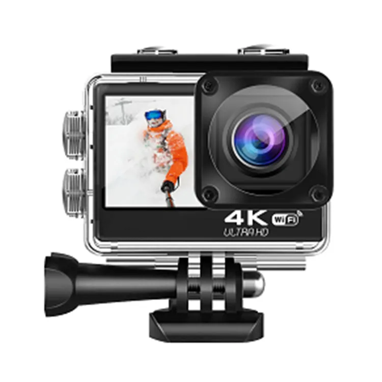 Action 4K 60fps WIFI Sport Camera Waterproof 30M 2.0 Inch IPS HD Screen And 1.3 Inch Screen Dual Color Screens Action Camera