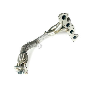 Collecteur d'échappement SS304 avec catalyseur pour Citroën C2 1.4L 1.6L 2006-2016, fixation directe avec bouclier thermique - Product Image 1