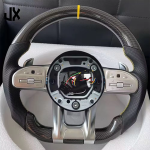 Volante Sportivo in Fibra di Carbonio per <span class=keywords><strong>Mercedes</strong></span> Benz AMG W205 W213 W177 W166 C43 C63 Classe C E63 CLS GLE Accessori Auto - Product Image 4