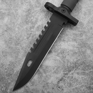 एलईडी लाइट सर्वाइवल चाकू फ्लैंट स्टिक हार्ड प्लास्टिक शेथ एडीसी आउटडोर शिकार निश्चित ब्लेड उपयोगिता चाकू डिय 4c13 - Product Image 4