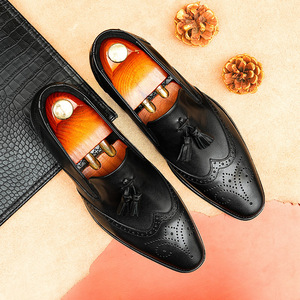 Botas de Cuero Genuino para Hombre, Diseño Clásico, Otoño-Invierno 2025, Cómodas, Impermeables, Antideslizantes, con Suela de Goma - Product Image 1