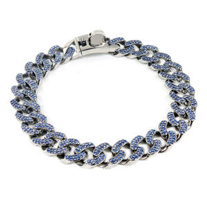 हॉट सेलिंग 25 मिमी 32 मिमी एडजस्टेबल गैंडा क्यूबन लिंक डॉग कॉलर और पट्टा - Product Image 3