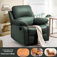 Fauteuil inclinable simple et moderne, confortable, pour chambre et balcon, avec fonction de massage électrique et pivotant, en tissu et métal, Yimu