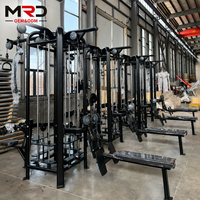 Máquina de entrenamiento funcional de 5 estaciones MRD, gimnasio multifuncional con cable cruzado, entrenamiento de fuerza con pesas, acero recubierto de caucho, certificado ISO9001/CE