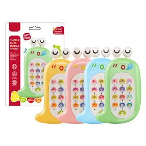 Zhorya enfants jouets d'apprentissage précoce électrique musical dessin animé silicone manchon mobile téléphone portable jouet téléphone pour enfants