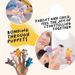 Nhà Máy Bán Buôn Đầy Đủ Tay Sang Trọng Con Búp Bê Ngón Tay Tay Con Rối Sinh Ra Bé Ngón Tay Peluches Giáo Dục Câu Chuyện Động Vật Đồ Chơi - Product Image 3