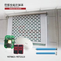 Télécommande de porte de garage sans fil automatique étanche certifiée FCC 433 MHz avec code d'apprentissage à 4 boutons YET2113