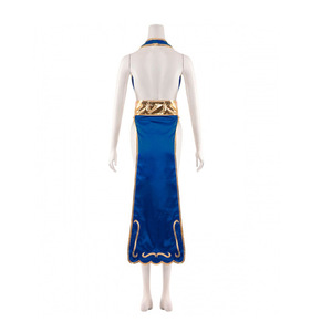 Nuevo y Sexy Traje Qipao para Actuaciones Escénicas, Disfraz de Cosplay de <span class=keywords><strong>Chun</strong></span>-<span class=keywords><strong>Li</strong></span> de Anime y Videojuegos para Halloween - Product Image 4