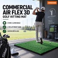 Tapis de frappe de golf double surface pour intérieur et extérieur, clubs, académies, tapis d'entraînement de golf