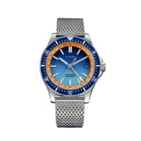 Montre de plongée automatique OEM pour hommes en acier inoxydable GMT cadran lumineux en cuir/caoutchouc/silicone bande matériel 5mm boîtier plongeur