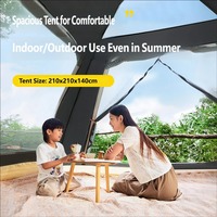 Tente de camping familiale d'extérieur portable, automatique, imperméable, pliable, en tissu Oxford, ultralégère, quatre saisons, 3-4 personnes, une chambre