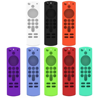 Housse de protection en silicone pour télécommande Amazon Fire TV Stick 4K, télécommande vocale Alexa 3e génération, étui en silicone