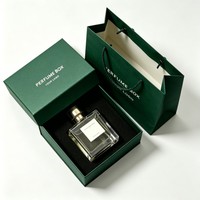 Boîtes à parfum personnalisées avec logo, emballage cadeau de luxe pour cosmétiques, avec sac, 30 ml, 50 ml, 100 ml, boîte cadeau parfum