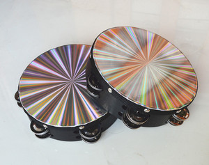 Wholesale Factory Supply Customized 8 Inch Double Row Tambourine Laser Flashing <b>Musical</b> <b>Instrument</b> Accessories - Product Image 2
