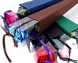 Sacs en papier individuels très demandés, sacs-coffrets personnalisés en couleur pour la promotion de fleurs de la Saint-Valentin - Product Image 2
