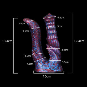 Luuk Krokodil Mond Dubbel Hoofd <span class=keywords><strong>Dildo</strong></span> Voor Man Vrouw Erotische Producten Anus Vagina Dubbele Masturbatie Lesbische Seksspeeltjes - Product Image 6