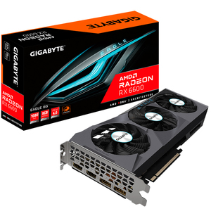 Tarjeta Gráfica para Juegos GIGABYTE AMD Radeon RX 6600 EAGLE 8G Usada, con 8GB de Memoria GDDR6, Compatible con Ryzen 5 5600G <span class=keywords><strong>5600X</strong></span> - Product Image 1