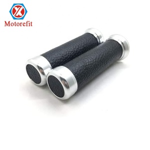 RTS all'ingrosso 2PC <span class=keywords><strong>manopole</strong></span> <span class=keywords><strong>moto</strong></span> <span class=keywords><strong>Vintage</strong></span> manubrio universale in pelle 22MM Scooter - Product Image 1