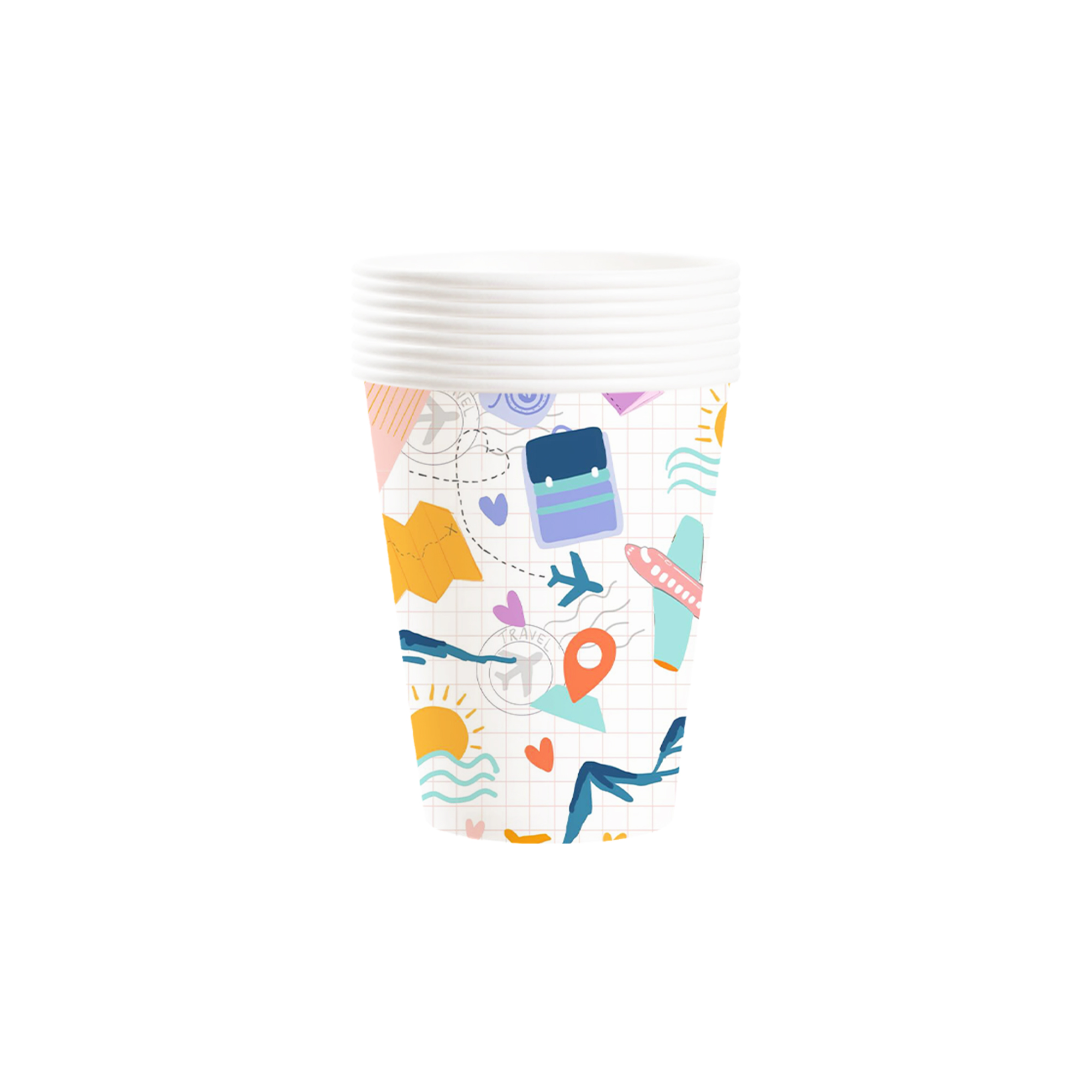 Vaso de papel de 9 oz * 8 unidades
