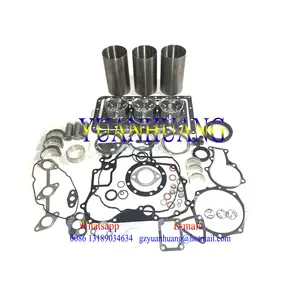 D600 engine rebuild kit full gasket Set Head Gasket Piston Sleeve Main Bearing Connecting Rod Valve FOR Kubota Tractor Mower