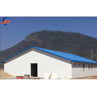 Cobertizo para la cría de vacas Estructuras de acero prefabricadas Almacenamiento Almacén de metal Pasillo prefabricado Casa de pollo