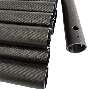 Mô đun cao 40mm 50mm 75mm 90mm 100mm <span class=keywords><strong>x</strong></span> 1m ống sợi Carbon tròn - Product Image 5