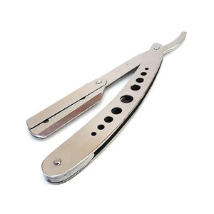 Nueva Llegada: Maquinilla de Afeitar Profesional para Barberos, de Acero Inoxidable de Alta Calidad, Plegable, Reutilizable, de Una Sola Cuchilla, Herramienta de Afeitado Manual para Hombres - Product Image 1