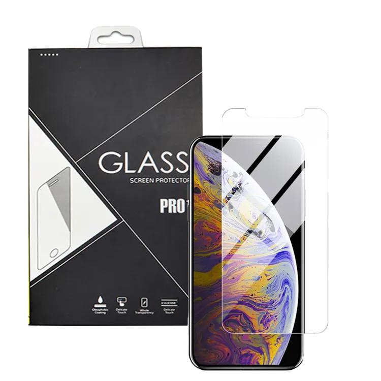Protecteur d'écran pour iPhone, Film en verre trempé pour modèles 4 12 11 Pro Max X XS Max XR 7 8 Plus LG