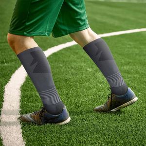 Mens Soccer Grip <b>Knee</b> High <b>Compression</b> Antislip Socks - Product Image 4