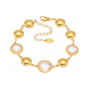 Pulsera de Acero Inoxidable Impermeable con Diseño Geométrico de Cristales, Ideal para Fiestas y Mamás, ¡Venta Caliente! - Product Image 4