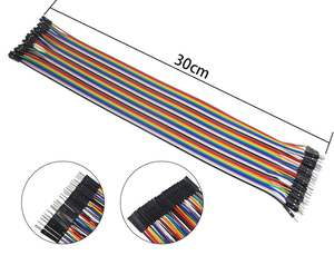 Connecteur de fil DuPont 40P, mâle à femelle, 10CM, 20CM, 15CM, 30CM, 40 fils par rangée, fil à <span class=keywords><strong>pain</strong></span> - Product Image 1