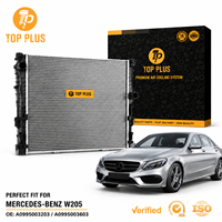 Radiador de Refrigeración de Motor de Aluminio Premium para Mercedes-Benz Clase C W205 OE A0995003203 A0995003603 Tanque de Agua TOP PLUS