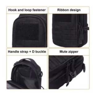 Pochette tactique Molle EDC pour usine certifiée BSCI, sacoche utilitaire extérieure, support de téléphone, accessoires, pochettes de ceinture, kit de camping et randonnée - Product Image 2