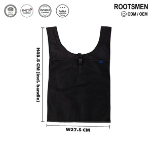 Bolsas de Mano Personalizables Ligeras para Uso Diario con Asas de Cuerda, Tela de Nailon Impermeable, Plegables, con Logotipo para Regalo, ROOTSMEN - Product Image 1