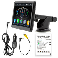 Lecteur multimédia vidéo portable pour voiture X500W 7 pouces, CarPlay sans fil, Android Auto, Bluetooth, lecteur MP3/MP4, DVR, aide au recul
