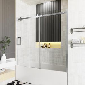 <span class=keywords><strong>Porte</strong></span> <span class=keywords><strong>de</strong></span> <span class=keywords><strong>douche</strong></span> sans cadre avec verre trempé transparent Fermeture douce silencieuse Noir mat 180 °   Kits <span class=keywords><strong>de</strong></span> <span class=keywords><strong>porte</strong></span> <span class=keywords><strong>de</strong></span> <span class=keywords><strong>douche</strong></span> coulissante double - Product Image 6