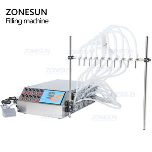 ZONESUN ZS-YTPP10B 10-Kopf-Flüssigkeitsabfüllmaschine für Parfümfläschchen mit Peristaltikpumpe, 50ml Kleinflaschen-Abfüllmaschine - Product Image 5