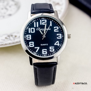 นาฬิกาควอทซ์สำหรับผู้ชายพร้อมตัวเลขขนาดใหญ่และเข็มเรืองแสง - Product Image 2
