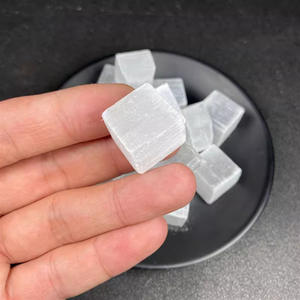 HZ Cristal, Adornos de Piedra Natural, Cubos de Minerales para Decoración del Hogar, Yeso Translúcido Natural de Marruecos - Product Image 6
