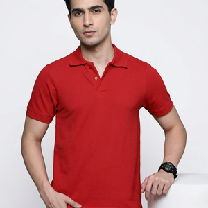 เสื้อยืดโปโลชาย คอตตอน แขนสั้น ปักโลโก้ สไตล์ลำลอง คลาสสิค พอดีตัว - Product Image 1