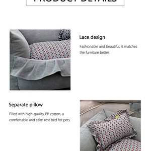 Custom Calming Removable Washable Memory Foam Luxury Pillow Cat Pet <b>Sofa</b> <b>Dog</b> <b>Bed</b> - Product Image 4
