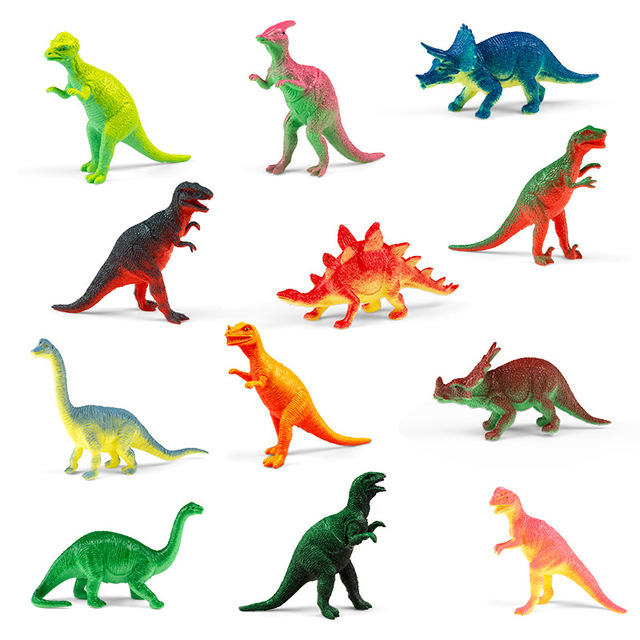 educational 3d pvc dinosaur toys for kids set