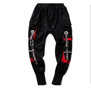 กางเกงคาร์โก้ของผู้ชายกางเกงคาร์โก้เข้ารูปกางเกงคาร์โก้แนวยุทธวิธีสำหรับไปคลับดีไซน์ใหม่ - Product Image 1