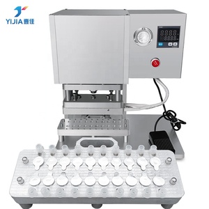 Máquina de Selagem de Cápsulas de Café e Tubos de Bebidas Semi-Automática Pneumática Máquina de Selagem de Tubos de Teste com Folha de Alumínio - Product Image 2