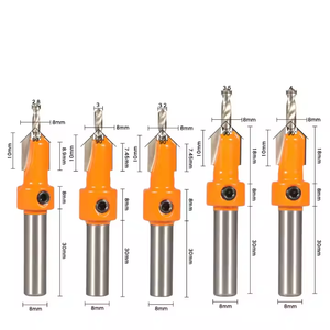8mm chân HSS countersink <span class=keywords><strong>90</strong></span> độ chamfer công cụ chế biến gỗ khoan bit thép carbon cao chìm vít lỗ khoan - Product Image 2