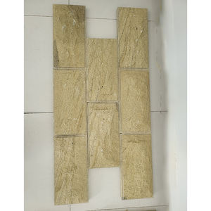 Panel de piedra arenisca de pared de pizarra beige, chapa de roca exterior de bajo precio con revestimiento de pared de piedra de cemento - Product Image 2