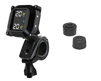Capteurs externes pour moto, 2 roues, système de surveillance de la pression des pneus numérique sans fil intelligent TPMS