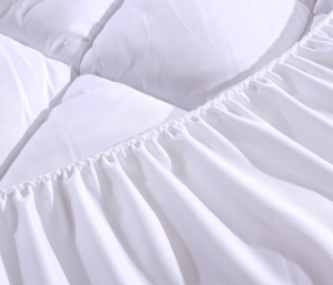 Cotton Bedding Quilted Fitted Mattress Pad (<strong>double</strong> Bed) - Mattress Cover Stretches up to 16 Inches Deep - Mattress <strong>Topper</strong> - Product Image 4