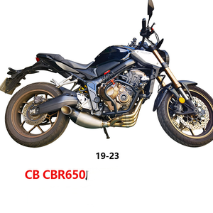 Pot d'échappement complet pour moto HONDA <span class=keywords><strong>CB650R</strong></span>/CBR650R, modèles 2019-2023, échappement inférieur modifié - Product Image 2